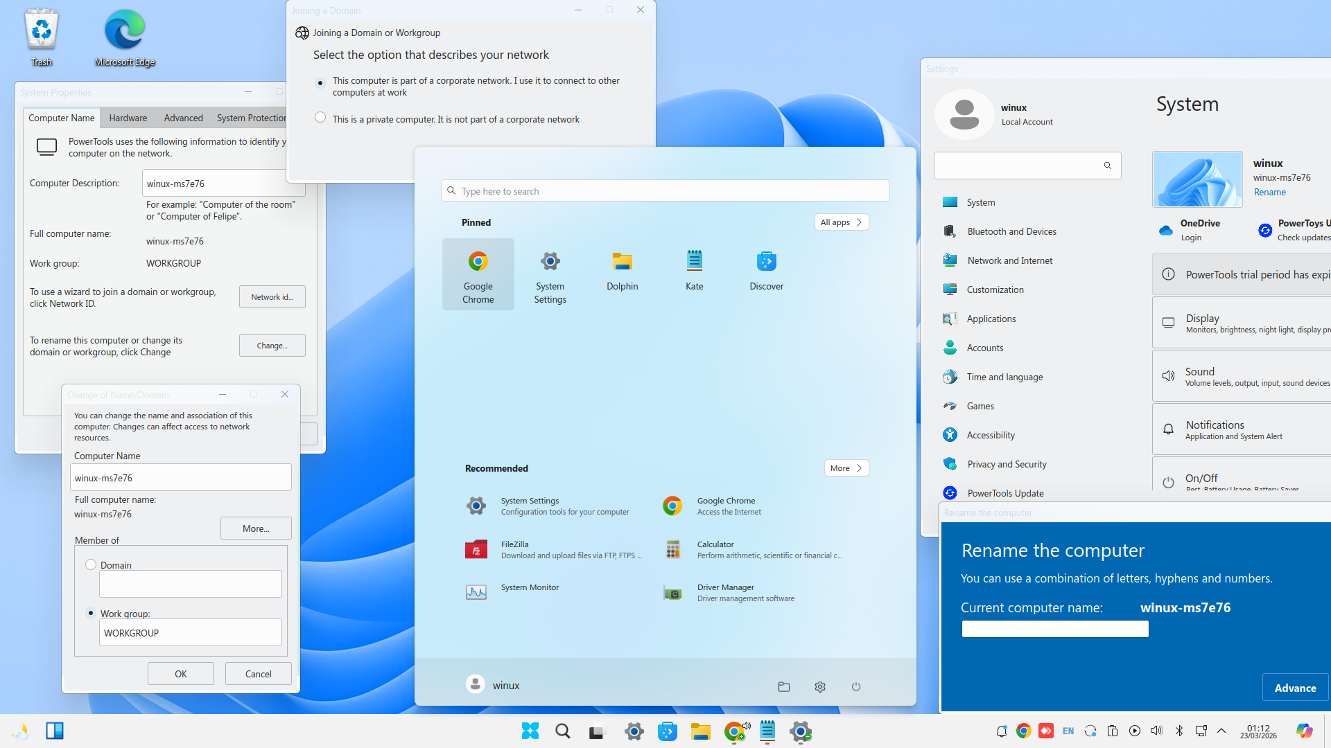 PowerTools Control Panel Preview